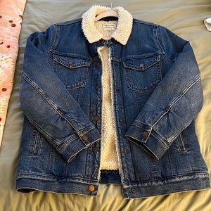 Madewell Sherpa Lined Denim Jacket